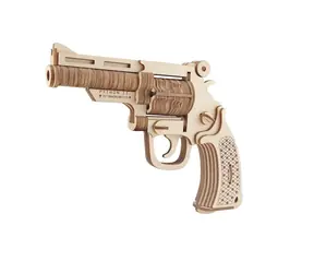 Woodcraft Holz-3D-Puzzle Revolver M19 / 109 Teile / ab 8 Jahren / Schwierigkeit: einfach