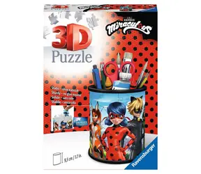 Ravensburger Miraculous Bleistiftständer: Ladybug und Cat Noir / 54 Teile / ab 6 Jahren