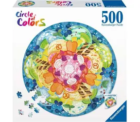 Ravensburger Kreispuzzle Eiscreme / 500 Teile / ab 12 Jahren