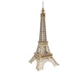 Woodcraft 3D-Holzpuzzle Eiffelturm groß / 105 Teile / ab 8 Jahren / Schwierigkeitsgrad: einfach 