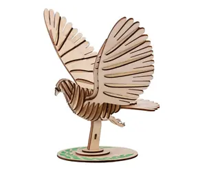Woodcraft 3D-Holzpuzzle Taube / 46 Teile / ab 8 Jahren / Schwierigkeitsgrad: leicht 