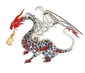 Woodcraft 3D-Holzpuzzle Drache / 23 Teile / ab 8 Jahren / Schwierigkeitsgrad: leicht 