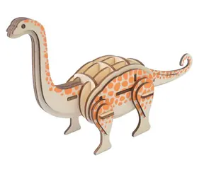 Woodcraft 3D-Holzpuzzle Brontosaurus / 36 Teile / ab 8 Jahren / Schwierigkeitsgrad: leicht 