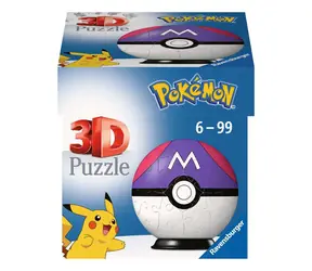 Ravensburger 3D Puzzle-Ball Pokémon: Meisterball / 54 Teile / Alter ab: 6