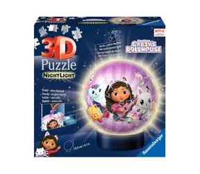 Ravensburger 3D-Puzzle-Ball Gabby's Dollhouse (Night Edition) / 72 Teile / Ab: 6 Jahre