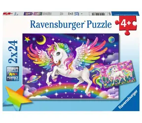 Ravensburger Einhorn und Pegasus / 2x24 Teile / ab 4 Jahren 