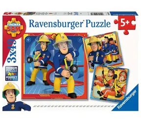 Ravensburger Feuerwehrmann Sam rettet - 3x49 Teile / ab 5 Jahren 