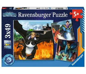 Ravensburger Drachenzähmen leicht gemacht: Neun Königreiche / 3x49 Teile / ab 5 Jahren 