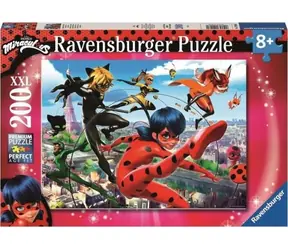 Ravensburger Miraculous: Der magische Marienkäfer und die schwarze Katze - 200 Teile / ab 8 Jahren 