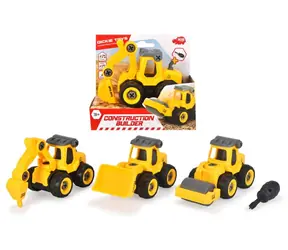 Dickie Construction Konstruktionsspielzeugauto 12,5 cm 4 Typen / ab 3 Jahren
