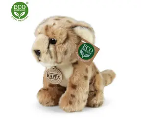 Rappa Plüsch-Gepard sitzend 18 cm / UMWELTFREUNDLICH / ab 0 Monaten