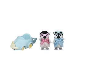 Sylvanian Families: Pinguin-Zwillinge mit Auto / ab 3 Jahren