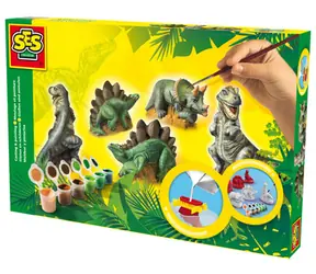 SES Gips-Dreierset - Dinosaurier / ab 5 Jahren 