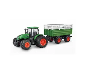 AMEWI 22636 grün / RC Traktor mit Anhänger / 1:24 / Alter: 6+ / 2,4GHz / RTR / Fernbedienung / 500mAh Li- ION