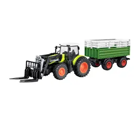 AMEWI 22641 grün / RC Traktor mit Zubehör / 1:24 / Alter: 6+ / 2,4GHz / RTR / Fernbedienung / 500mAh Li- ION