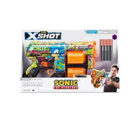 Zuru X-Short Skins Dread Sonic the Hedgehog / Kinderpistole / 12 Pfeile / ab 8 Jahren
