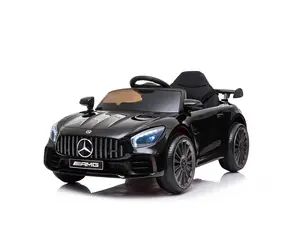 Eljet Kinder-Elektroauto Mercedes-Benz AMG GT- R schwarz / 2x25 W / Geschwindigkeit: 3-5 km-h / Tragfähigkeit: 25 kg 