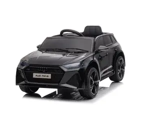 Eljet Kinder Elektroauto Audi RS 6 schwarz / 50 W / Geschwindigkeit: 2-3 km-h / Tragkraft: 30 kg 
