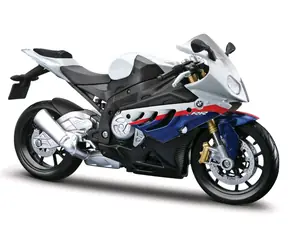 Maisto BMW S 1000 RR weiß / Maßstab 1:12 / Ständer / ab 3 Jahren