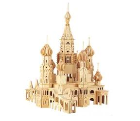 Woodcraft 3D-Puzzle aus Holz Kirche Petersburg / ab 8 Jahren / Schwierigkeit: mittel
