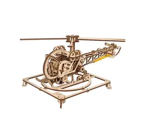 Ugears 3D-Holzpuzzle MINI Helicopter / ab 14 Jahren / 167 Teile / Schwierigkeit: niedrig