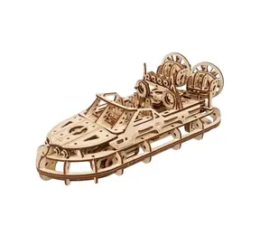 Ugears 3D mechanisches Holzpuzzle Rescue Hovercraft / ab 14 Jahren / 383 Teile / Schwierigkeit: mittel