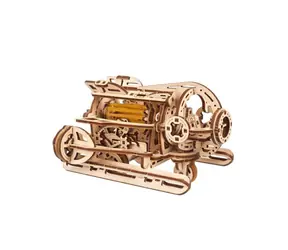 Ugears 3D-Holzpuzzle, Steampunk-U-Boot, mechanisch, ab 14 Jahren, 200 Teile, Schwierigkeitsgrad: niedrig