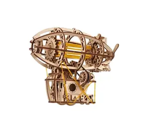 Ugears 3D-Holz-Mechanikbausatz STEAMPUNK-LUFTSCHIFF / ab 14 Jahren / 170 Teile / Schwierigkeit: niedrig