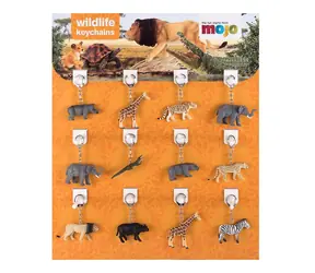Mojo Animal Planet Schlüsselanhänger - Tiere aus dem Zoo 72 Stück / ab 3 Jahren