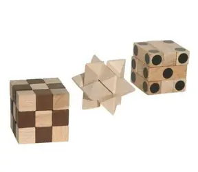 Tschechisch Holzspielzeug Holzpuzzle Trio IQ / ab 3 Jahren