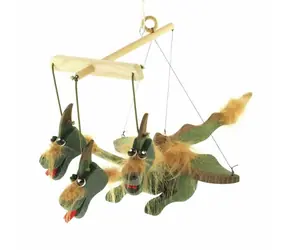 Tschechisch Holzspielzeug Holzpuppen - Drache / ab 3 Jahren