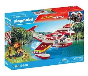 Playmobil Action Heroes 71463 Feuerwehrflugzeug mit Feuerfunktion / Stückzahl: 34 / ab 4 Jahren