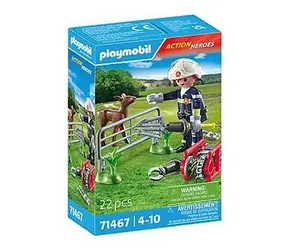 Playmobil® Action Heroes 71467 Feuerwehr-Tierrettung / Anzahl Teile: 22 / ab 4 Jahren