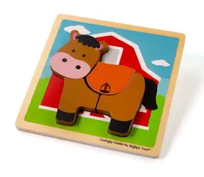Bigjigs Toys Einsteckpuzzle Pferd / ab 1 Jahr