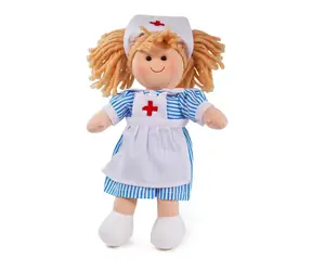 Bigjigs Toys Stoffpuppe Krankenschwester Nancy 28 cm / ab 0 Jahren