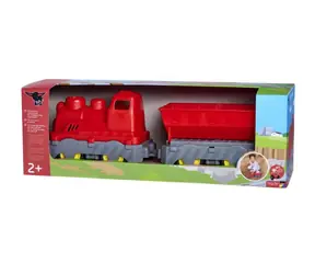 Big Power Worker 55784 Minizug mit Waggon 45 cm rot / ab 2 Jahren