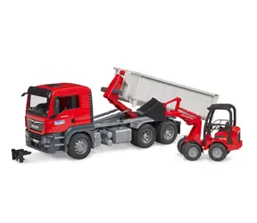 Bruder 03767 MAN TGS Auto mit Container und Lader / ab 3 Jahren 