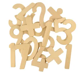 Bigjigs Toys Holzzahlen mit Schildern / ab 3 Jahren
