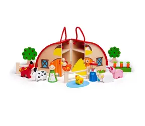 Bigjigs Toys Farm im Koffer / ab 3 Jahren