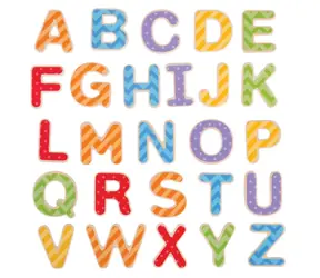 Bigjigs Toys Magnetisches farbiges Alphabet (Großbuchstaben) / ab 3 Jahren
