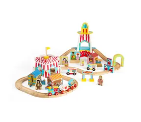 Bigjigs Rail Holzeisenbahn-Spaßreise / 54 Teile / ab 3 Jahren
