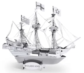 Metal Earth 3D Puzzle Schiff Golden Hind / 24 Teile / ab 14 Jahren
