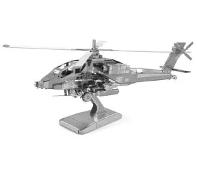 Metal Earth 3D Puzzle Hubschrauber AH-64 Apache / 41 Teile / ab 14 Jahren