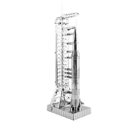 Metal Earth 3D Puzzle Apollo Saturn V mit Rampe / 26 Teile / ab 14 Jahren