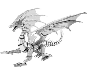 Metal Earth 3D Puzzle Silver Dragon / 74 Teile / ab 14 Jahren