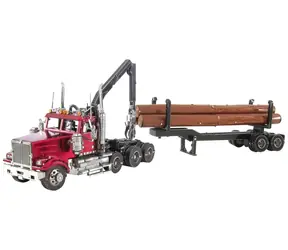 Metal Earth 3D Puzzle Western Star 4900 Log Truck mit Anhänger / 134 Teile / ab 14 Jahren
