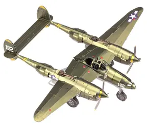 Metal Earth 3D Puzzle Lockheed Martin P-38 Lightning / 73 Teile / ab 14 Jahren