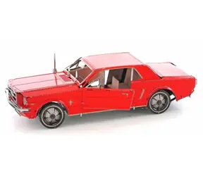 Metal Earth 3D Puzzle Ford Mustang 1965 (rot) / 36 Teile / ab 14 Jahren
