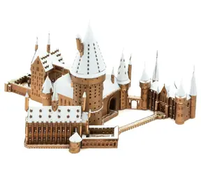 Metal Earth 3D-Puzzle Harry Potter: Verschneites Schloss Hogwarts / 136 Teile / ab 14 Jahren