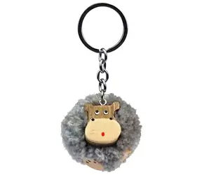 2Kids Toys Holzbommel-Schlüsselanhänger Nilpferd / ab 3 Jahren